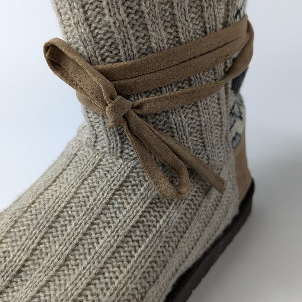 Muk Luks Womens Size 9 Slipper Boots Cozy Essentials Reliable Milwaukee Faux Fur - Picture 6 of 15